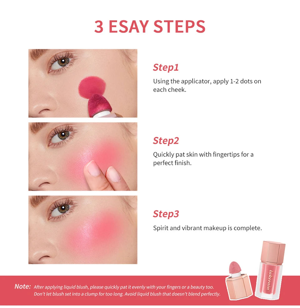Liquid Blush Face Cheek Tint Long Lasting Matte Makeup