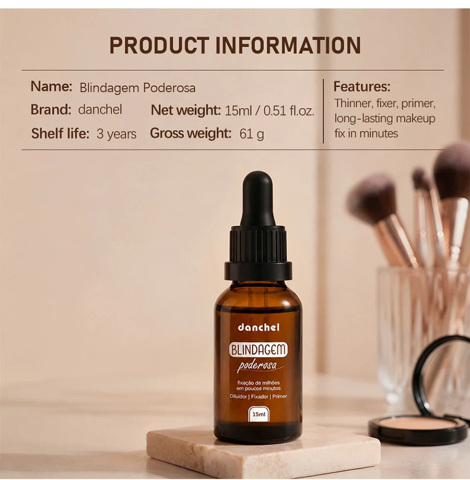 3 in 1 Makeup Primer and Setting Serum Waterproof Face Fixer