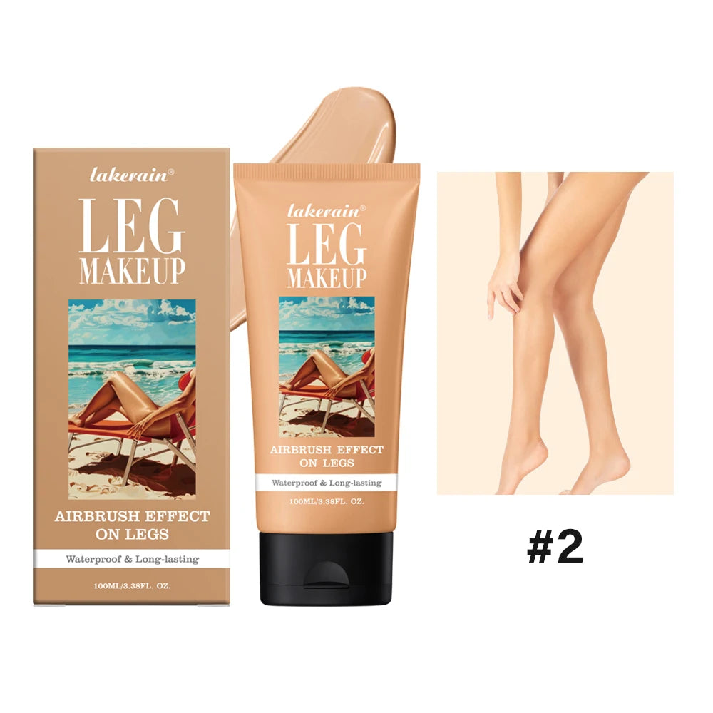 Waterproof Leg Makeup Lotion Body Foundation Airbrush Effect Cream - 18