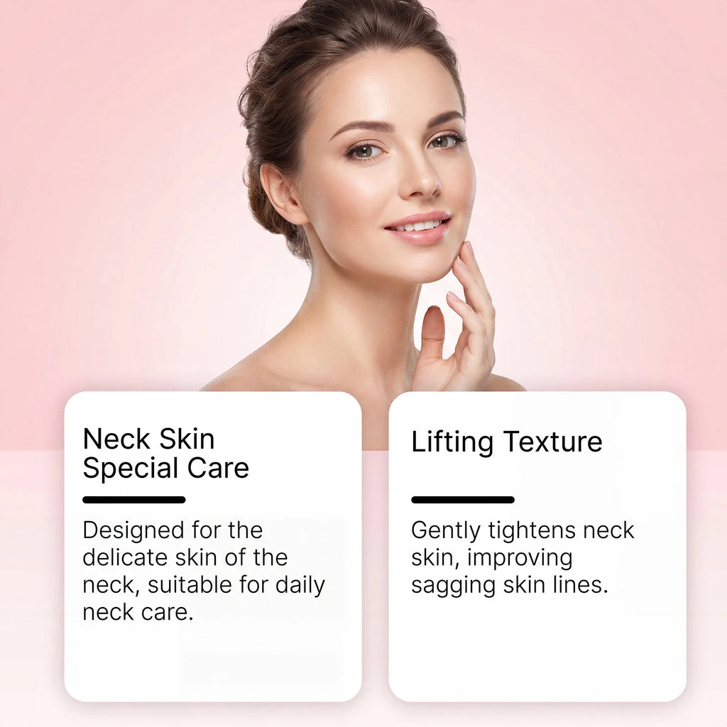 Collagen Neck Cream and Anti Wrinkle Massager for Firming Skin