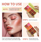 8 Color Cream Blush Palette Face Contour and Highlighter Makeup Set