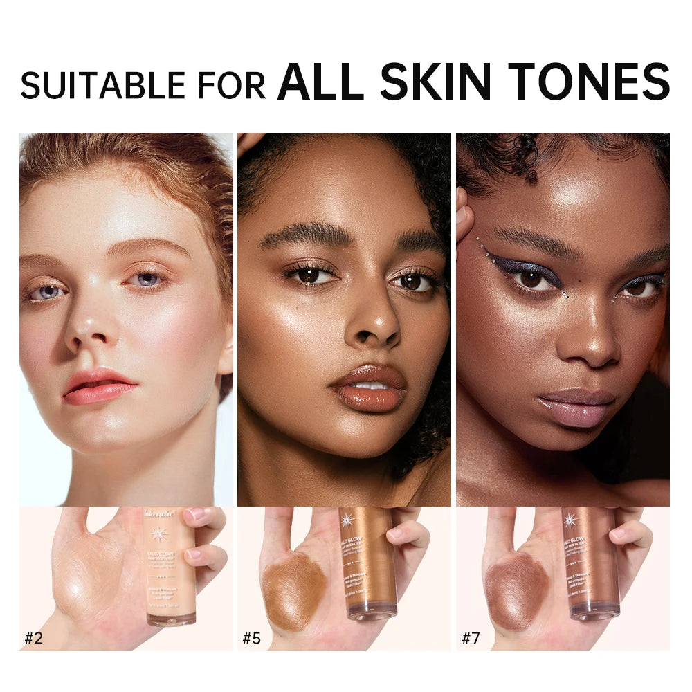 Liquid Face Highlighter Makeup Glow Boosting Illuminating Serum