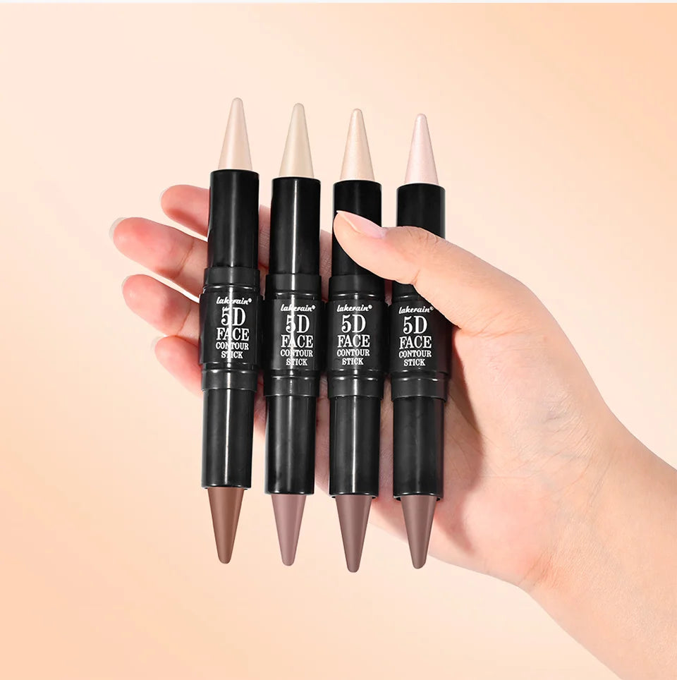 Dual Ended Contour Stick Bronzer and Highlighter Makeup Pen