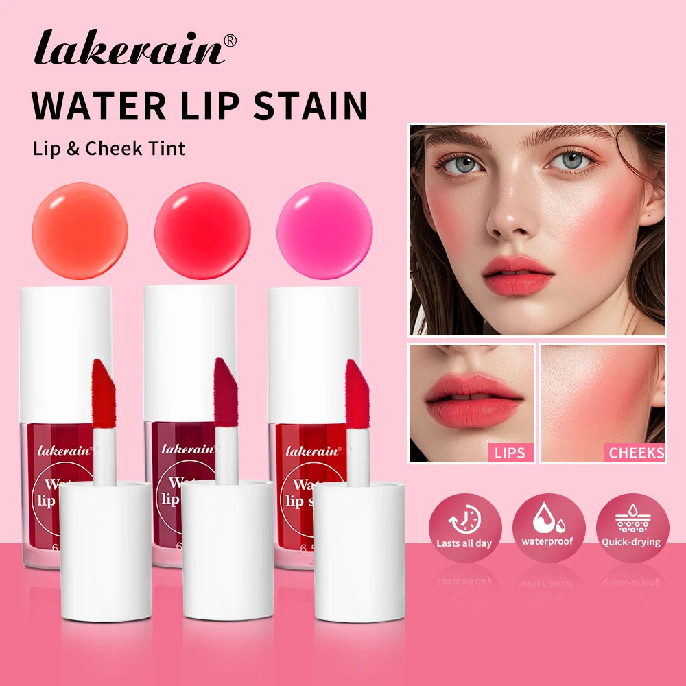 Water Lip Stain and Liquid Blush Long Lasting Tint - 4