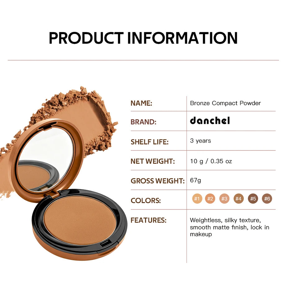 Matte Bronze Pressed Powder Contour and Setting Face Powder - 16