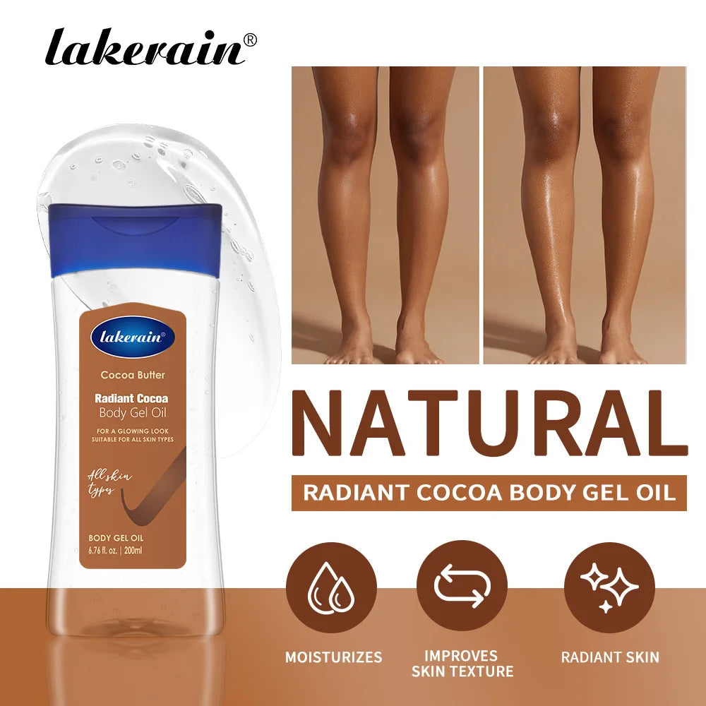 Cocoa Body Oil Gel Hydrating Moisturizer for Glowing Skin - 1