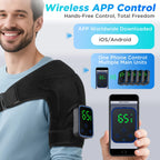 Cordless Shoulder Heating Massager Electric Muscle Relief Brace
