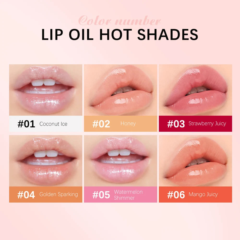Honey Infused Lip Oil Hydrating Gloss and Moisturizing Lip Tint