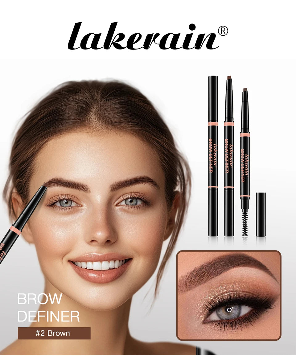 Waterproof Eyebrow Pencil Triangular Brow Definer Makeup Pen