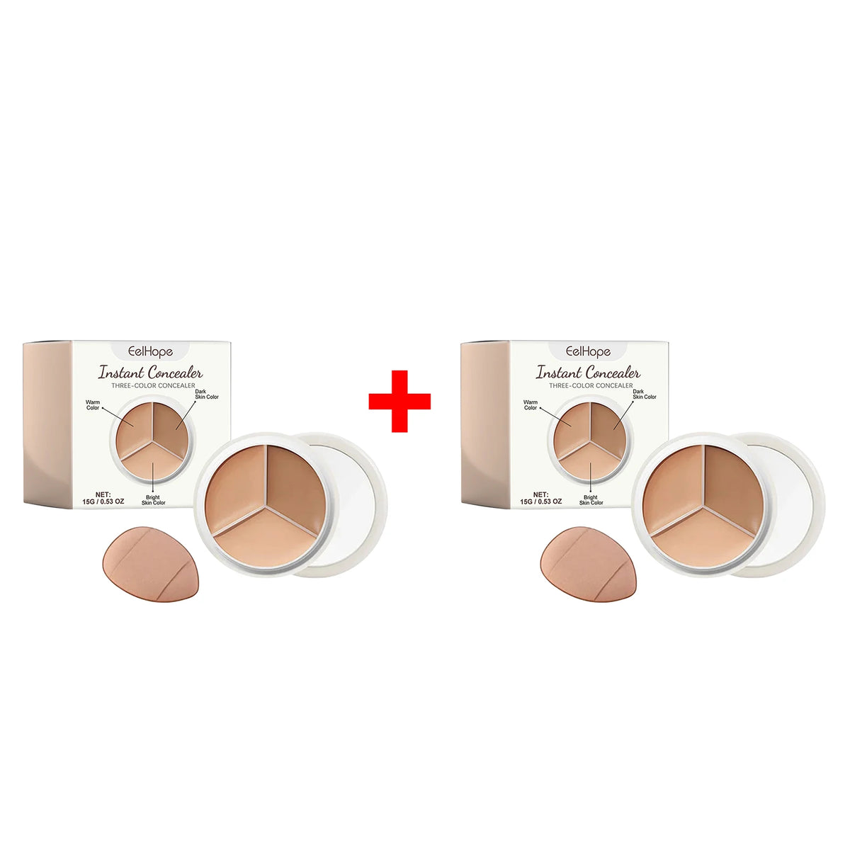 3 Color Cream Concealer Palette Color Correcting Makeup