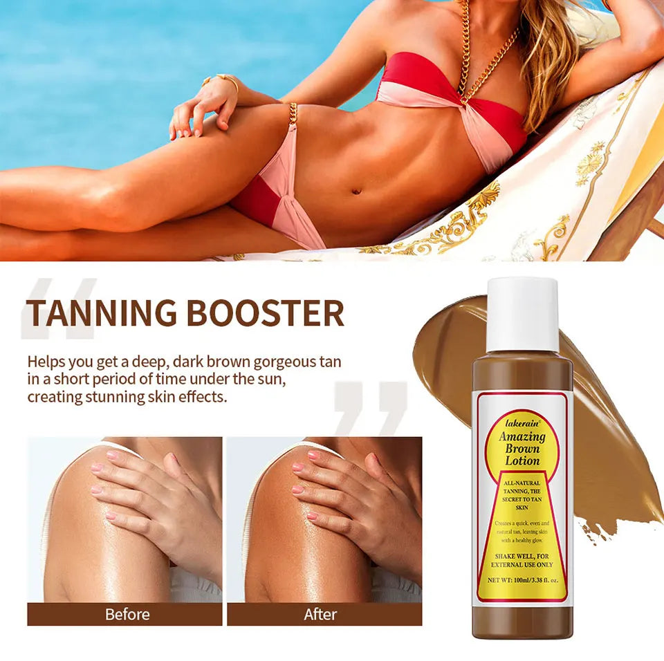 Amazing Brown Tanning Lotion Self Tanner Body Bronzer