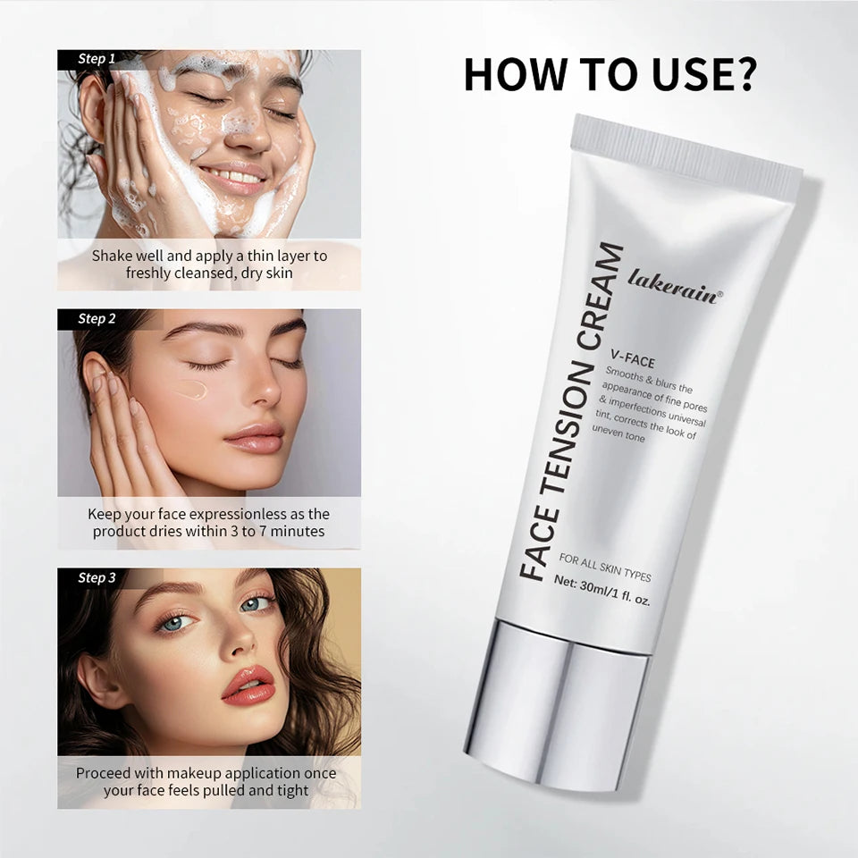 Face Tension Cream Pore Minimizer and Skin Tightening Primer