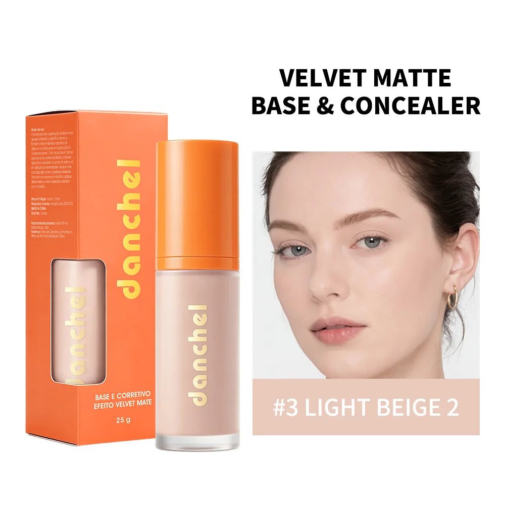 Liquid Foundation and Concealer Buildable Velvet Matte Face Makeup - 23