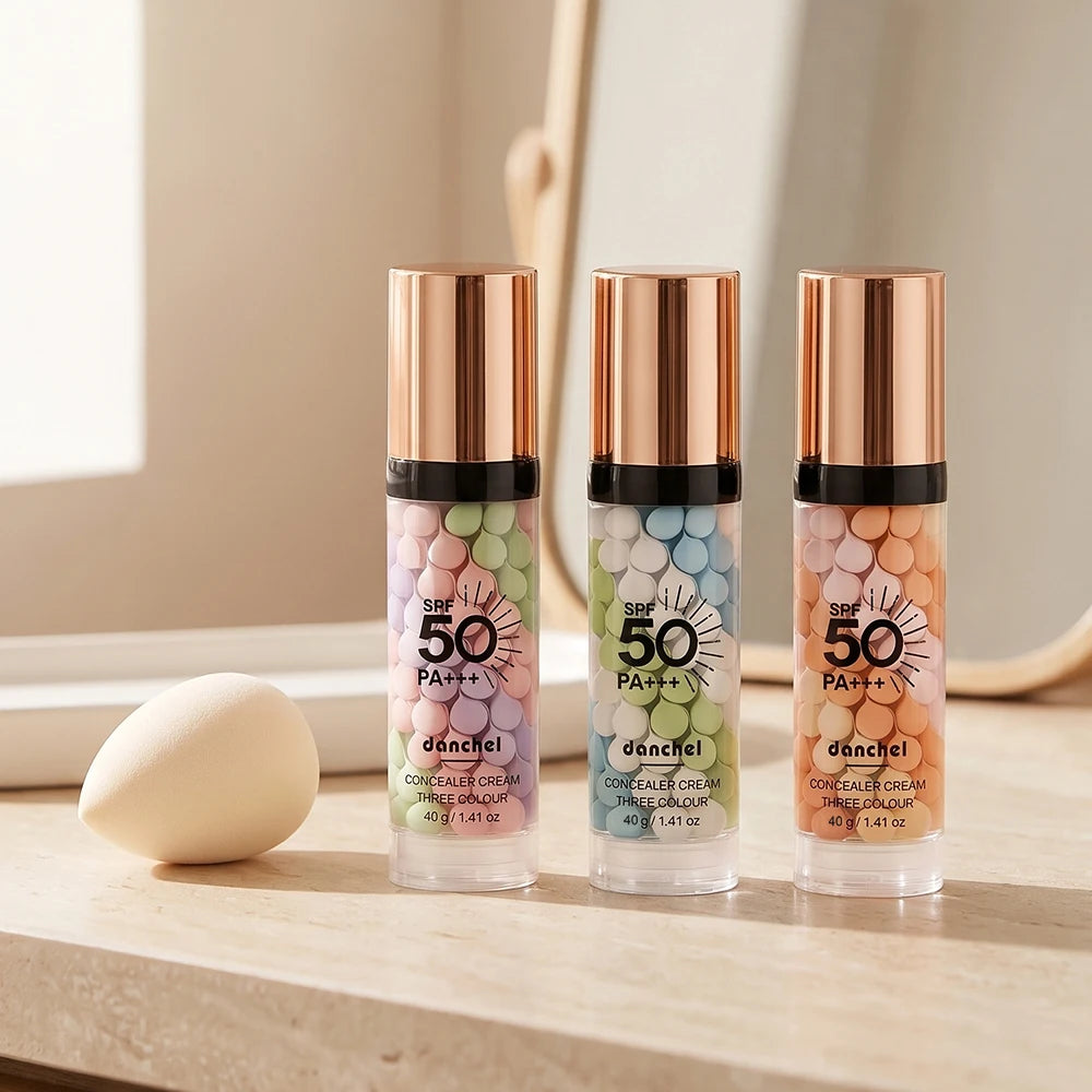 3 Color Correcting Concealer Primer SPF50 Face Makeup Base - 17