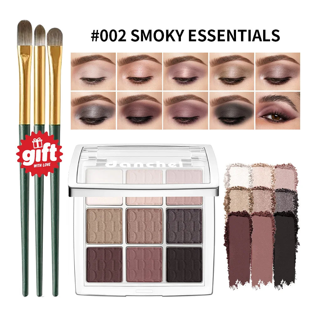 9 Color Eyeshadow Palette Matte Shimmer Makeup Powder Set - 25