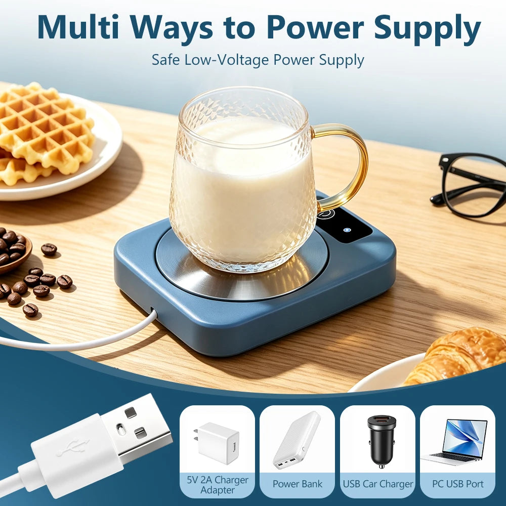 Electric Mug Warmer Constant Temperature Coffee Cup Heating Coaster - 11