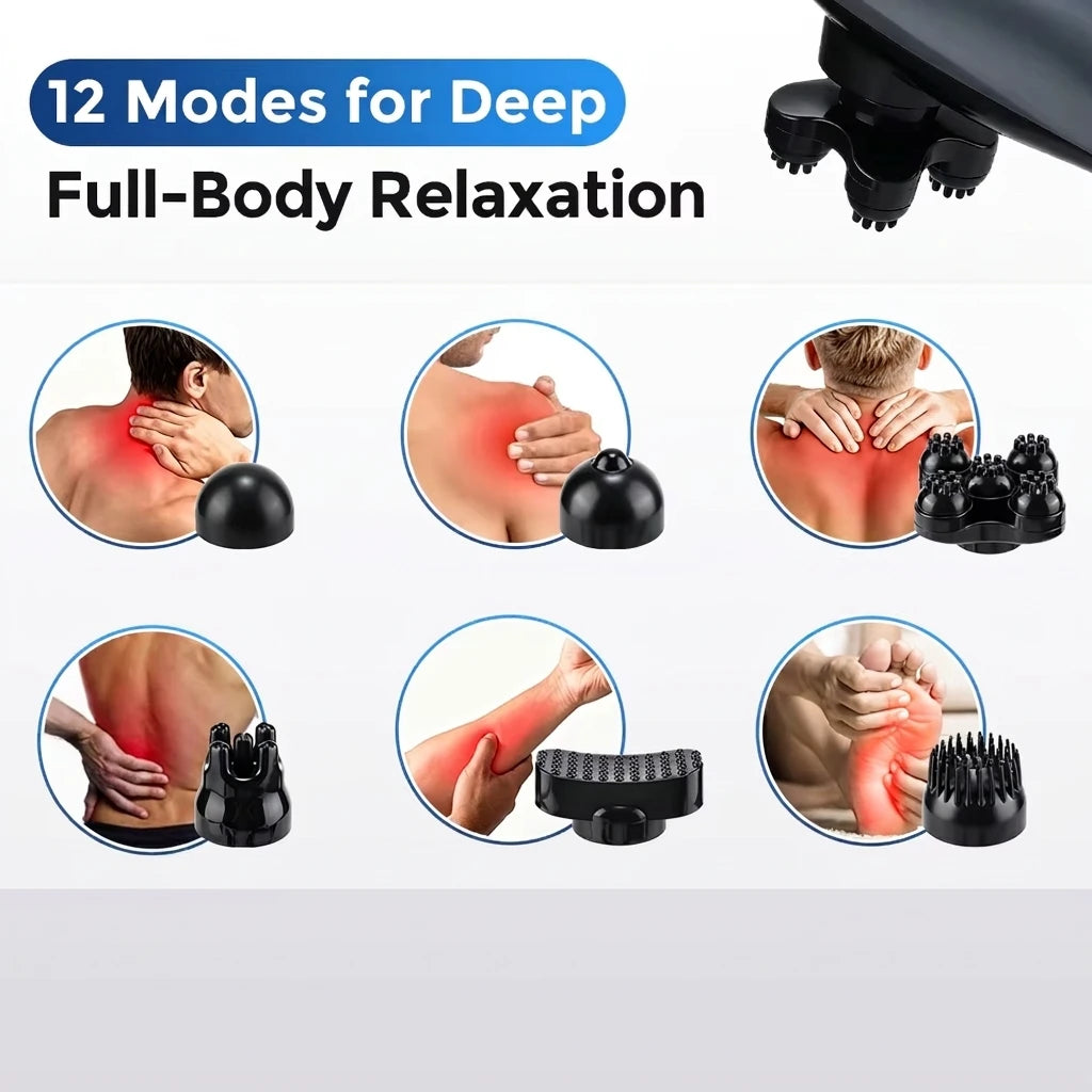 Electric Dolphin Massager Handheld Percussion Body Muscle Relax Tool - 4
