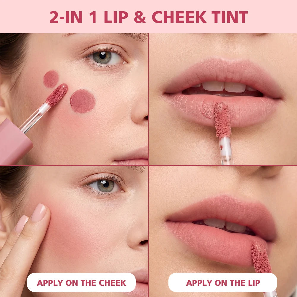 Nude Blurring Lip Tint and Velvet Cheek Blush - 13