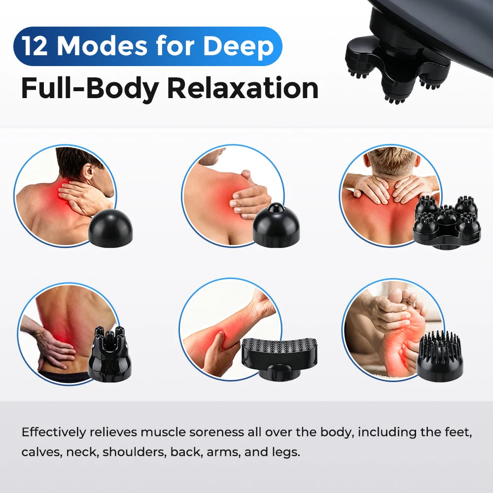 Handheld Percussion Massager Deep Tissue Body Relax Tool