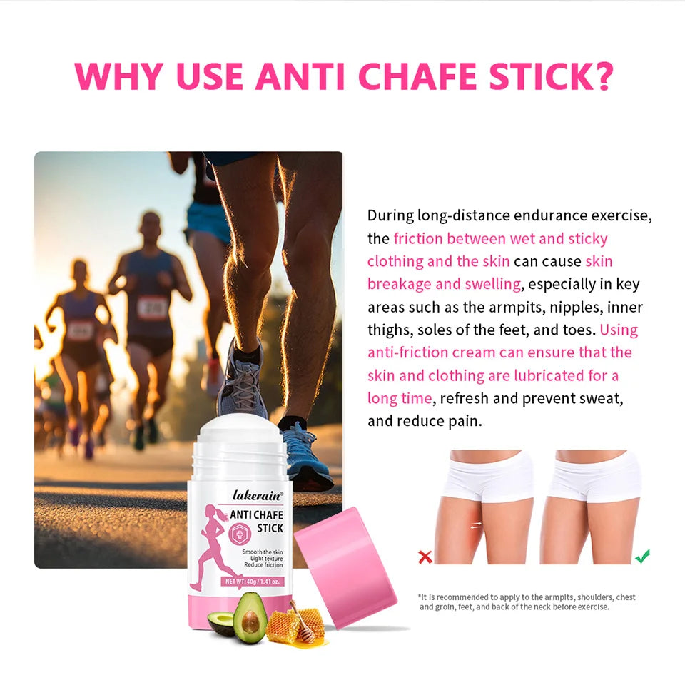Anti Chafing Stick Friction Reducing Balm for Skin Protection - 8