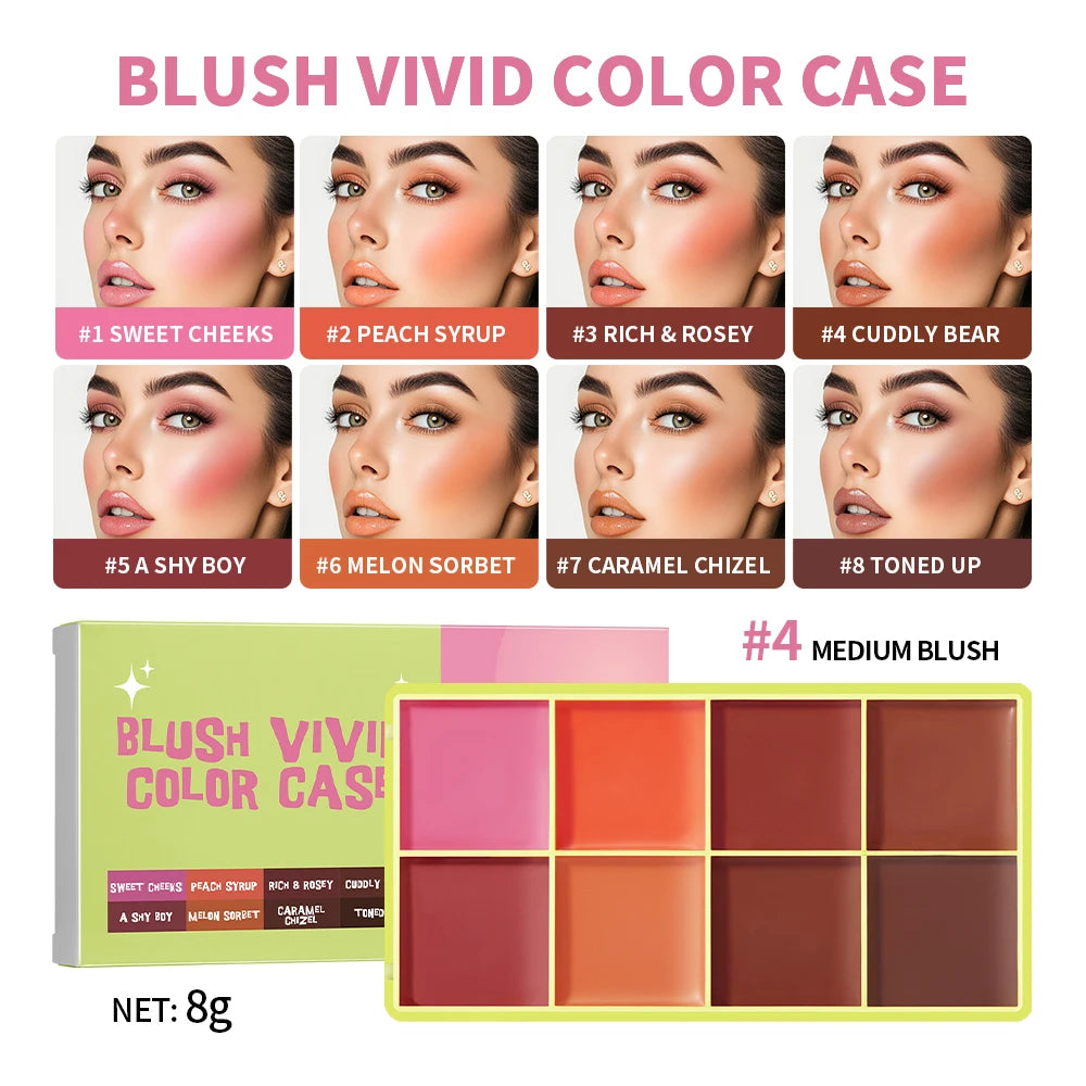 Cream Highlighter Palette and Face Bronzer Makeup Set - 29