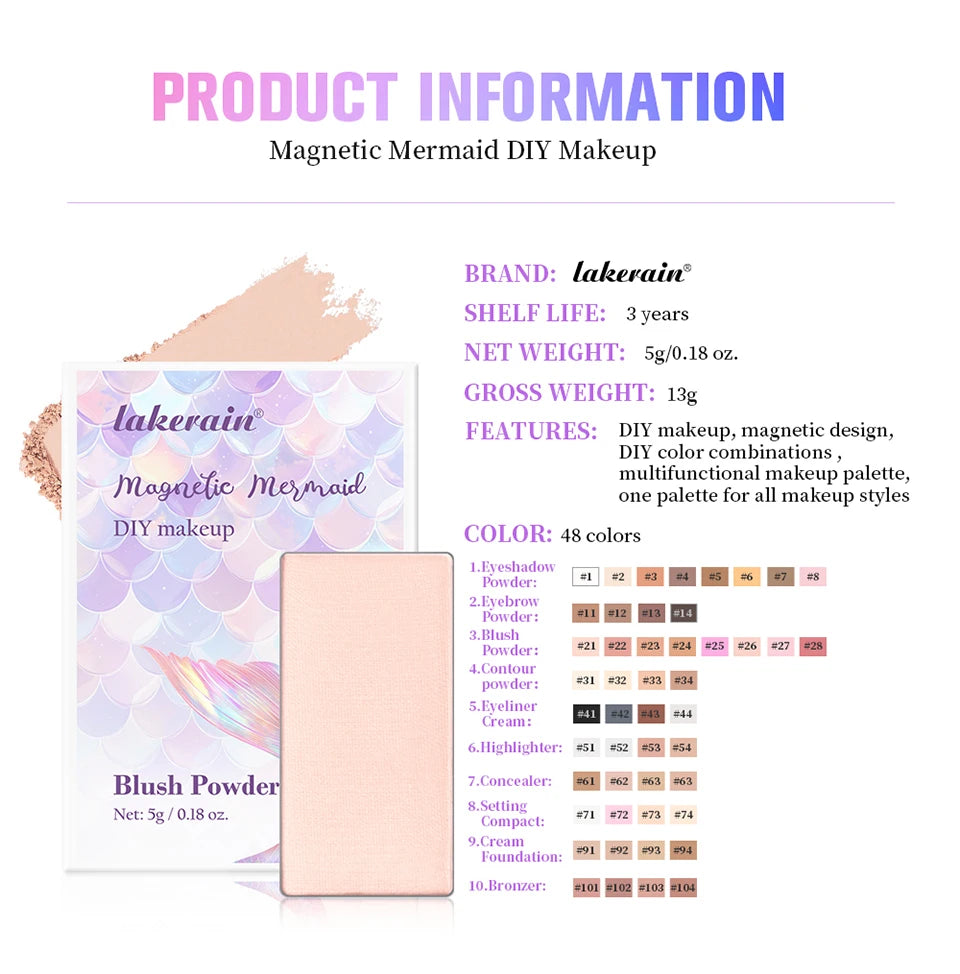 Magnetic Makeup Palette Eyeshadow and Contour Beauty Kit