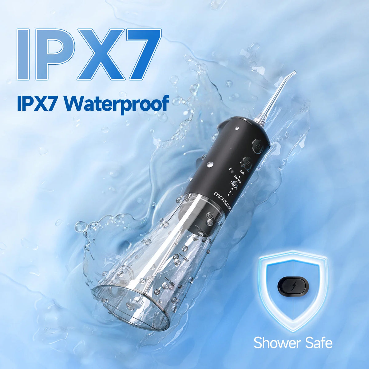 Portable Water Flosser Oral Irrigator Rechargeable Teeth Cleaner