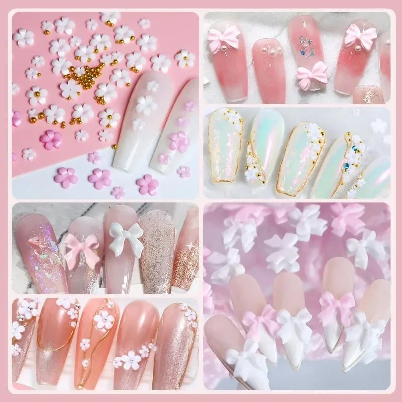 3D Nail Art Charms and Decoration Set Mixed Resin Accessories
