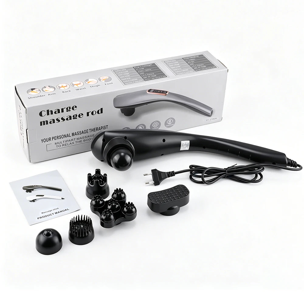 Electric Dolphin Massager Handheld Percussion Body Muscle Relax Tool
