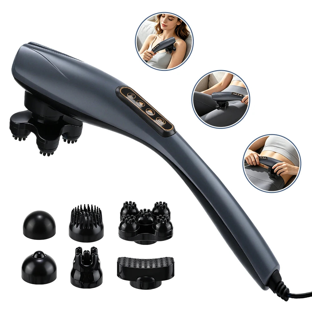 Electric Dolphin Massager Handheld Percussion Body Muscle Relax Tool - 1