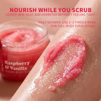 Raspberry Vanilla Sugar Body Scrub Exfoliating Skin Polish