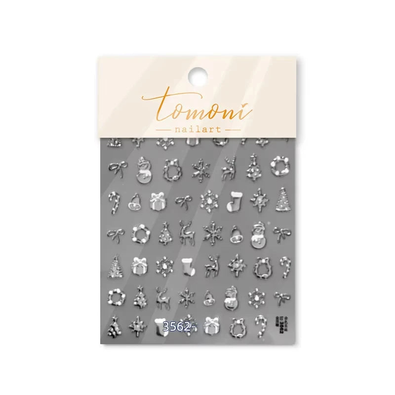 Christmas Nail Stickers Winter Nail Art Decals - 39