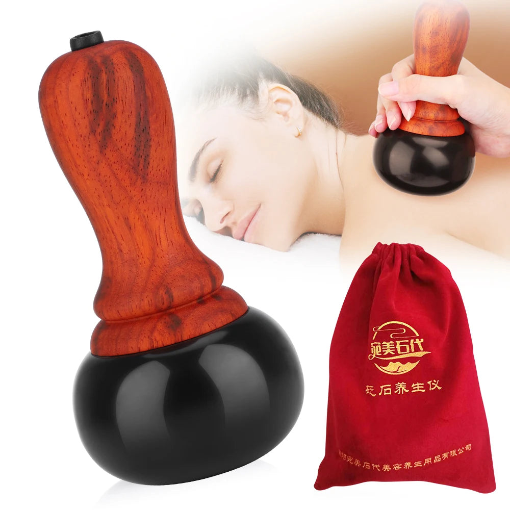 Electric Bianstone Gua Sha Massager Heated Scraping Tool - 1