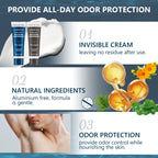Body Invisible Cream Deodorant 72H Odor Protection Antiperspirant