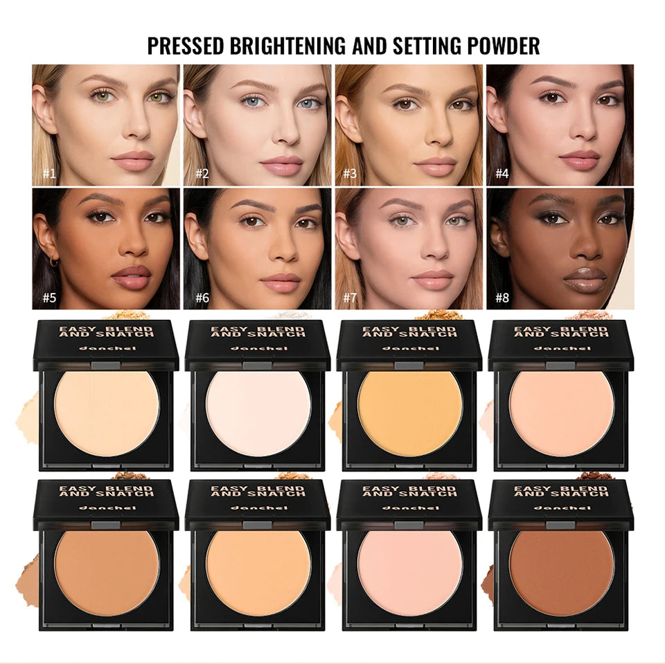 Pressed Setting Powder Matte Oil Control Face Makeup - 8