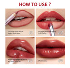 Matte Lipstick and Lip Liner Makeup Set Long Lasting Lip Cosmetic Kit
