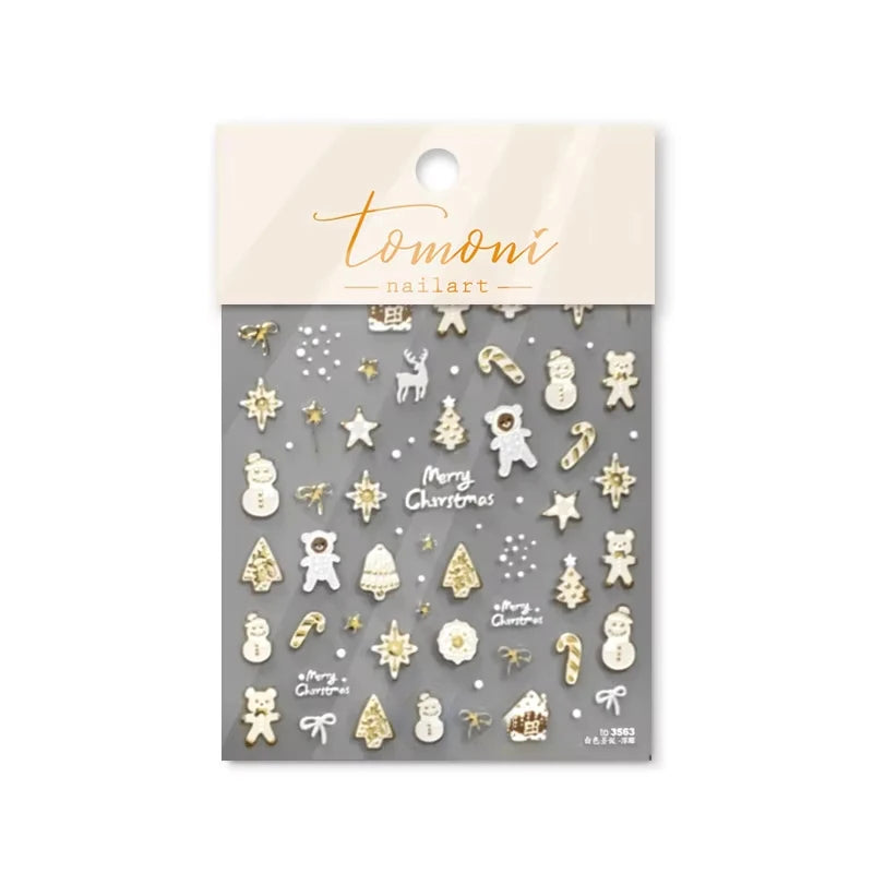 Christmas Nail Stickers Winter Nail Art Decals - 62
