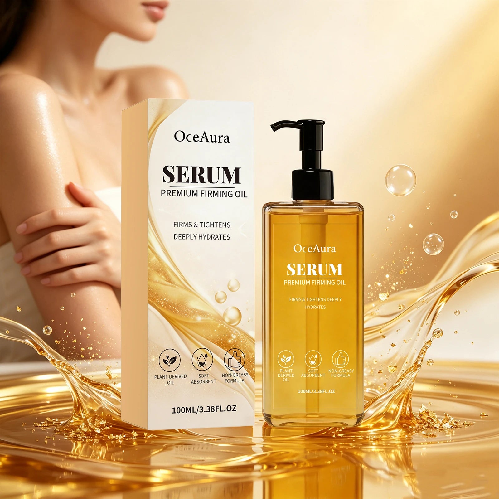Firming Body Oil Skin Tightening Serum for Elasticity and Hydration - 2