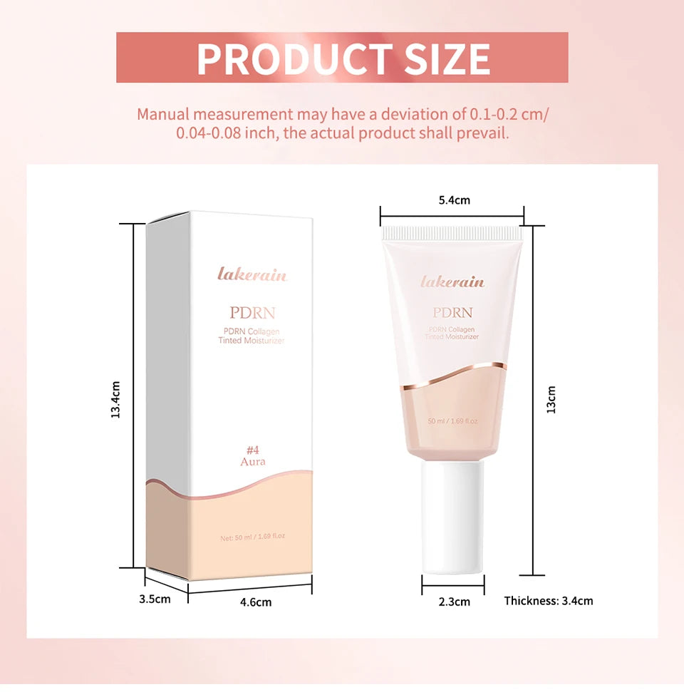 PDRN Collagen Tinted Moisturizer Radiant Glow Skin Tint Foundation