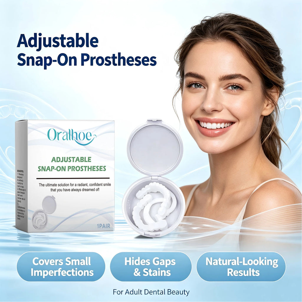 Adjustable Snap on Dentures Temporary Smile Veneer Teeth Whitening