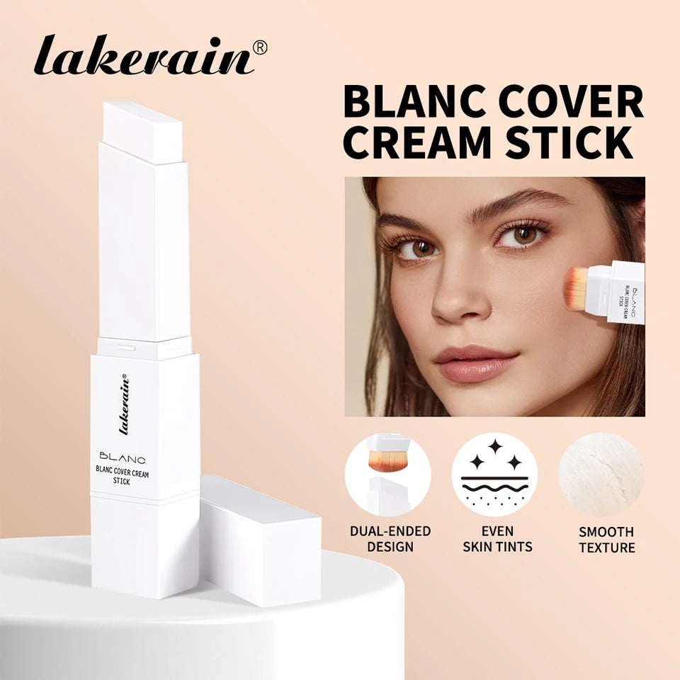 Cream Foundation Stick with Built-in Brush Makeup Base