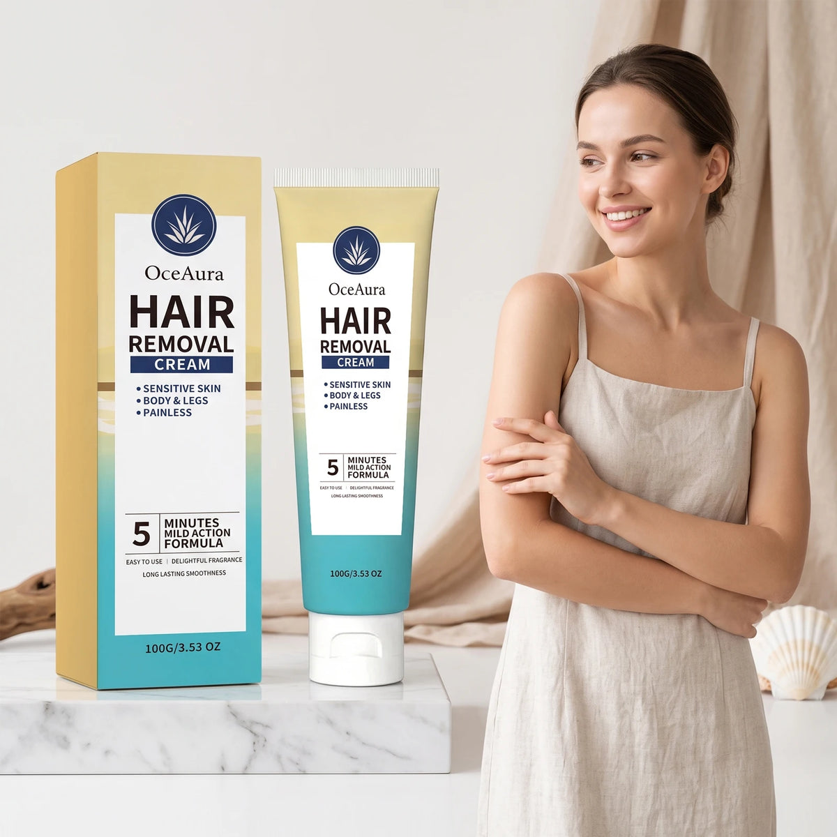 Hair Removal Cream Painless Depilatory Lotion for Smooth Skin
