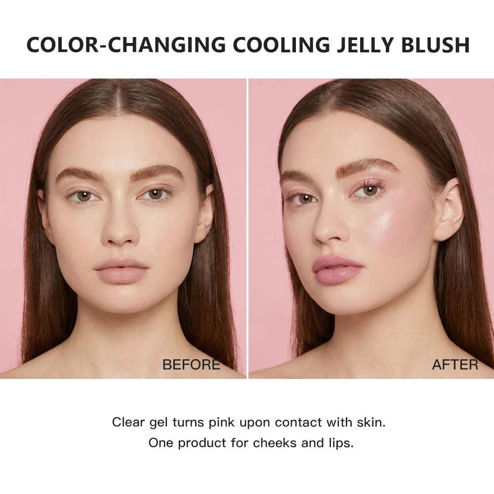 Color Changing Jelly Blush Stick pH Adaptive Cheek and Lip Tint