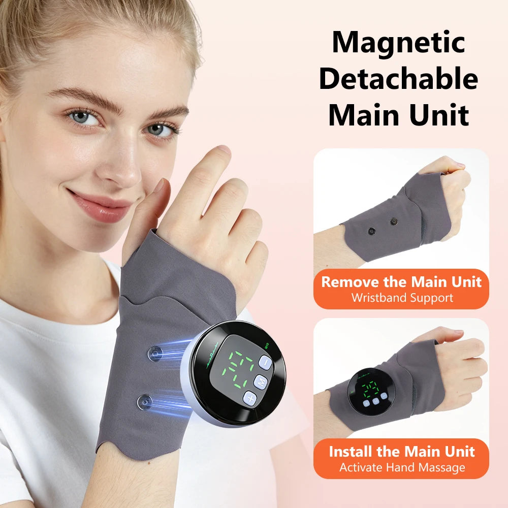 EMS Wrist Massager Electric Wrist Brace Hand Recovery Wrap - 3