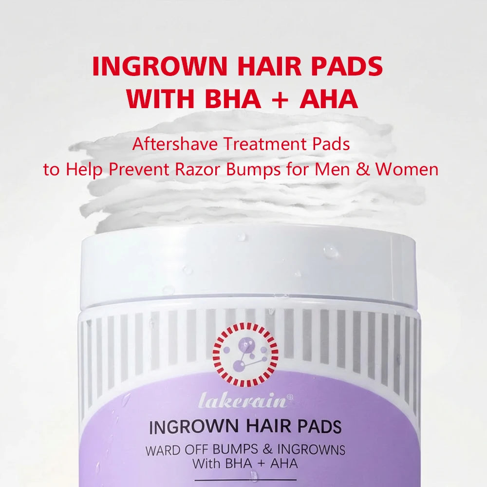 Ingrown Hair Pads and Razor Bump Treatment Exfoliating Wipes