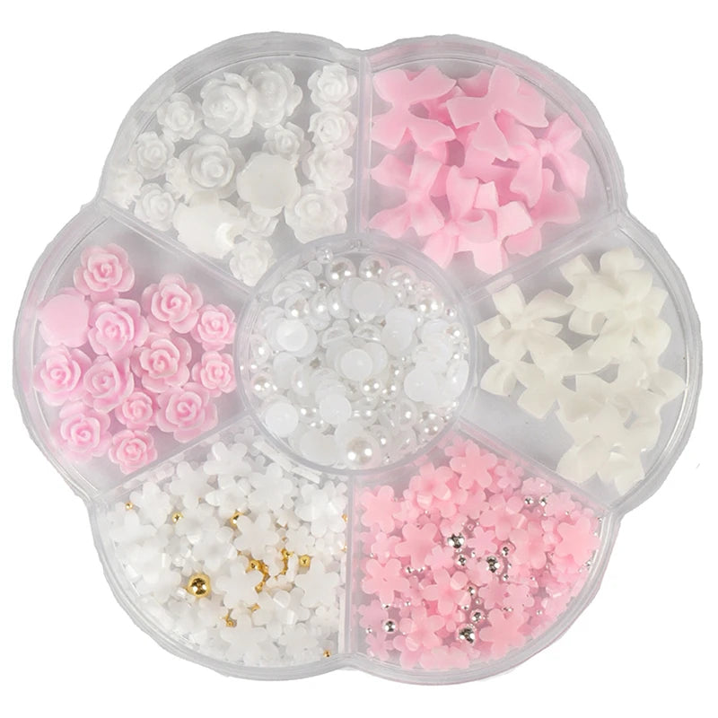 3D Nail Art Charms and Decoration Set Mixed Resin Accessories
