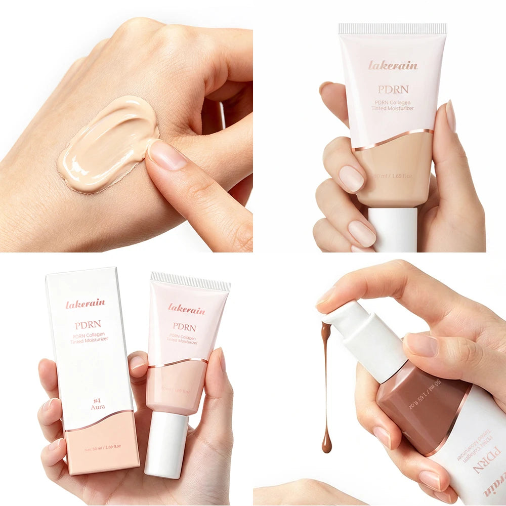 PDRN Collagen Tinted Moisturizer Radiant Glow Skin Tint Foundation - 6