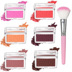 Embossed Blush Palette Matte Face Blusher Powder Makeup