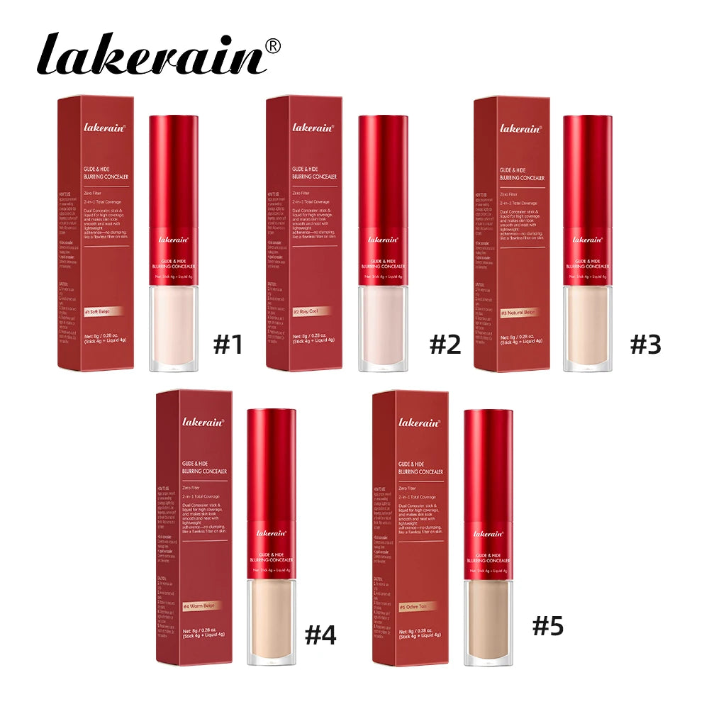 2 in 1 Blurring Concealer and Full Coverage Foundation Makeup