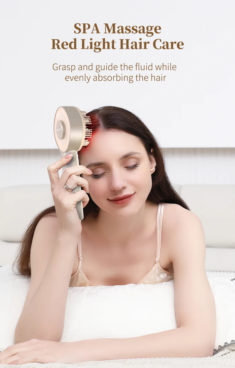 Electric Scalp Massager Comb and Hair Oil Applicator Brush